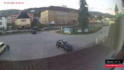 Střed obce Rokytnice nad Jizerou