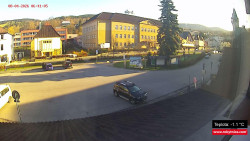 Střed obce Rokytnice nad Jizerou