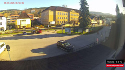 Střed obce Rokytnice nad Jizerou