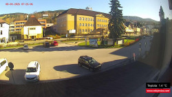 Střed obce Rokytnice nad Jizerou