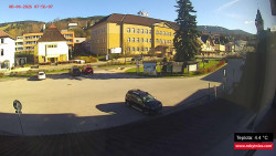 Střed obce Rokytnice nad Jizerou