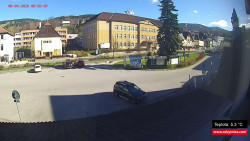 Střed obce Rokytnice nad Jizerou