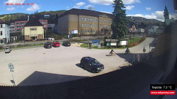 Střed obce Rokytnice nad Jizerou