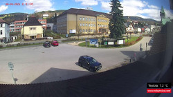 Střed obce Rokytnice nad Jizerou