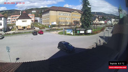 Střed obce Rokytnice nad Jizerou