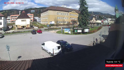 Střed obce Rokytnice nad Jizerou