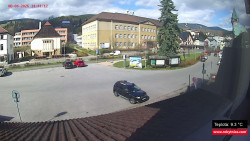 Střed obce Rokytnice nad Jizerou