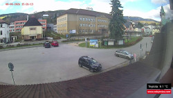 Střed obce Rokytnice nad Jizerou