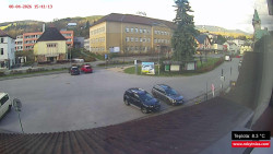 Střed obce Rokytnice nad Jizerou