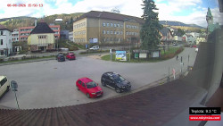 Střed obce Rokytnice nad Jizerou