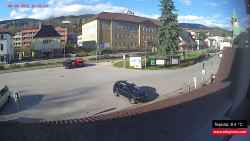 Střed obce Rokytnice nad Jizerou