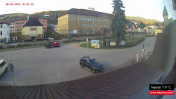 Střed obce Rokytnice nad Jizerou