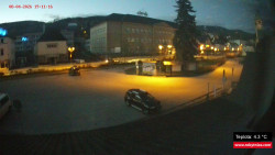 Střed obce Rokytnice nad Jizerou