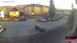 Střed obce Rokytnice nad Jizerou