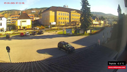 Střed obce Rokytnice nad Jizerou