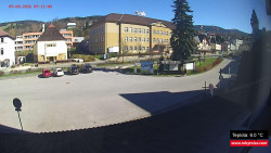 Střed obce Rokytnice nad Jizerou