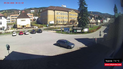 Střed obce Rokytnice nad Jizerou