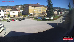 Střed obce Rokytnice nad Jizerou