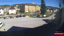 Střed obce Rokytnice nad Jizerou