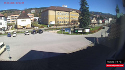 Střed obce Rokytnice nad Jizerou