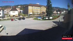 Střed obce Rokytnice nad Jizerou