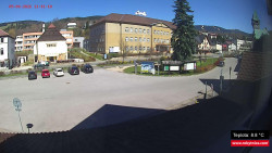 Střed obce Rokytnice nad Jizerou