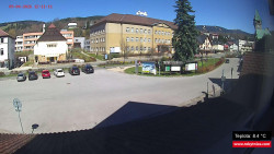 Střed obce Rokytnice nad Jizerou