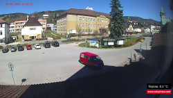 Střed obce Rokytnice nad Jizerou