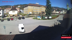 Střed obce Rokytnice nad Jizerou