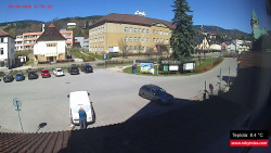 Střed obce Rokytnice nad Jizerou