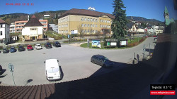 Střed obce Rokytnice nad Jizerou