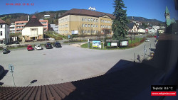 Střed obce Rokytnice nad Jizerou