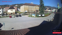 Střed obce Rokytnice nad Jizerou