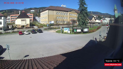 Střed obce Rokytnice nad Jizerou