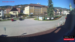 Střed obce Rokytnice nad Jizerou