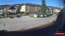 Střed obce Rokytnice nad Jizerou