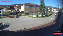 Střed obce Rokytnice nad Jizerou