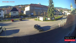 Střed obce Rokytnice nad Jizerou