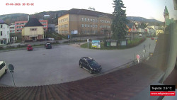 Střed obce Rokytnice nad Jizerou