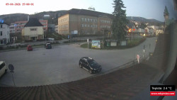 Střed obce Rokytnice nad Jizerou