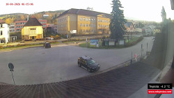 Střed obce Rokytnice nad Jizerou