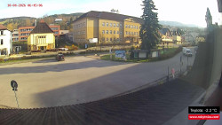 Střed obce Rokytnice nad Jizerou