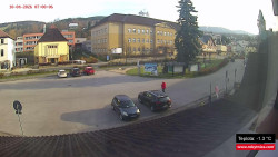 Střed obce Rokytnice nad Jizerou