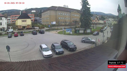 Střed obce Rokytnice nad Jizerou