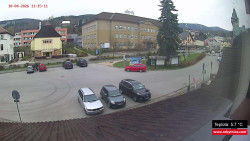 Střed obce Rokytnice nad Jizerou