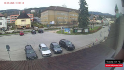 Střed obce Rokytnice nad Jizerou