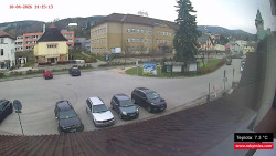 Střed obce Rokytnice nad Jizerou