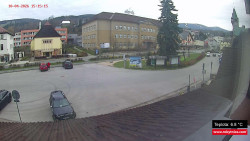 Střed obce Rokytnice nad Jizerou