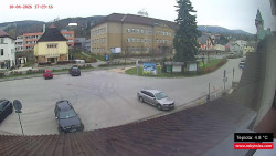 Střed obce Rokytnice nad Jizerou