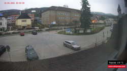 Střed obce Rokytnice nad Jizerou